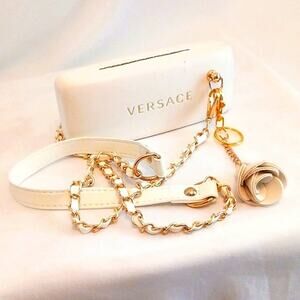 Versace Sunglass Case to Crossbody Shoulder Clutch Bag Purse Gold Chain & Charm